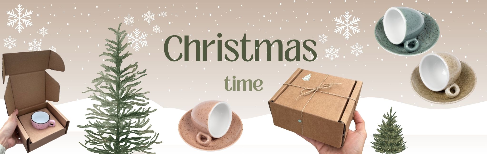 Christmas Memory Game Presentation in Green Brown Festive Style (1920 x 600 px) (2048 x 650 px)